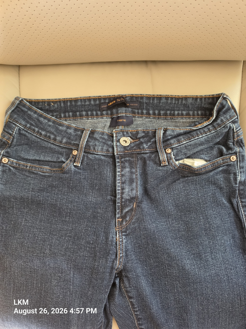 Levi's Dark Blue Stretch Jeggings - Slim Fit